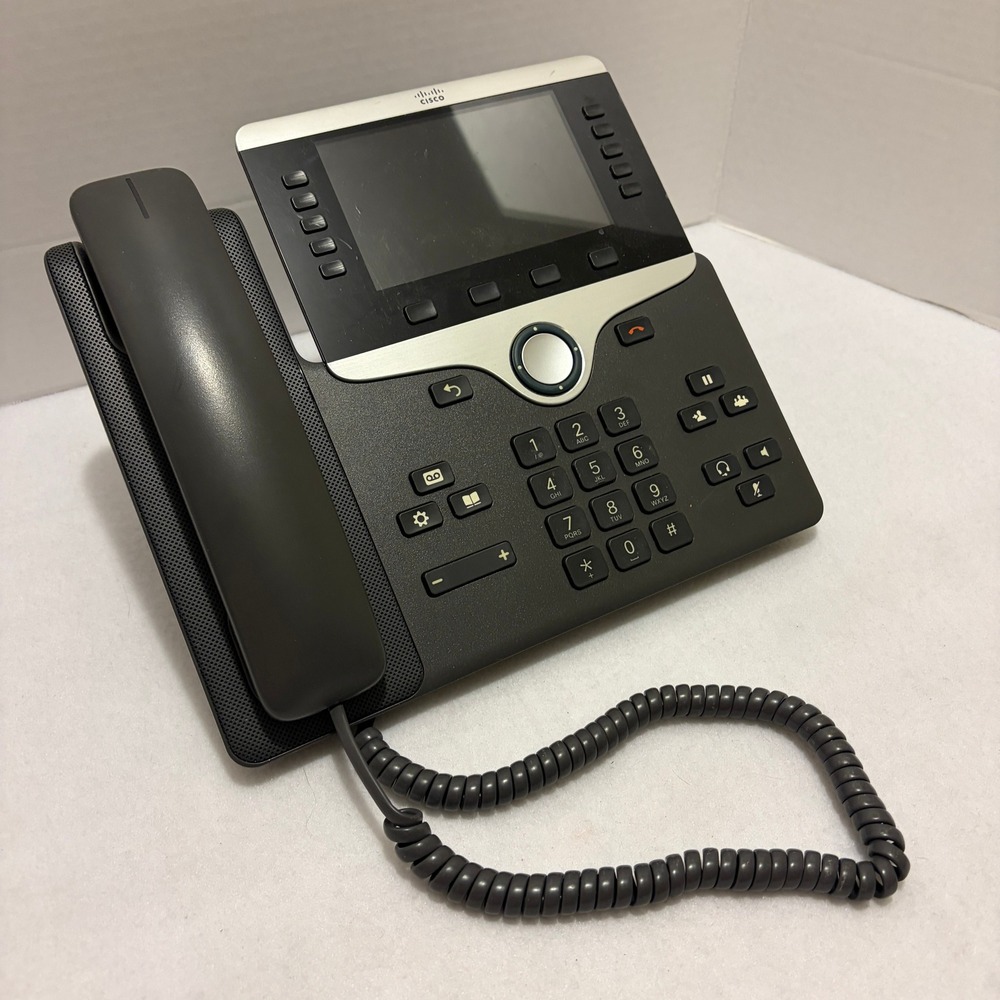Cisco CP-8851 IP Phone Charcoal Silver UC Phone CP-8851-K9 V09 Business Desk